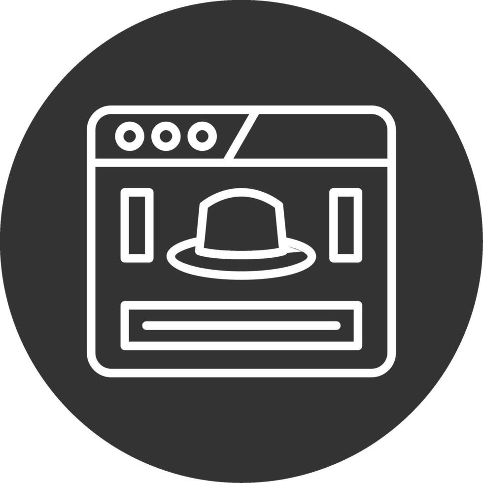Black Hat Line Multi Circle Icon vector