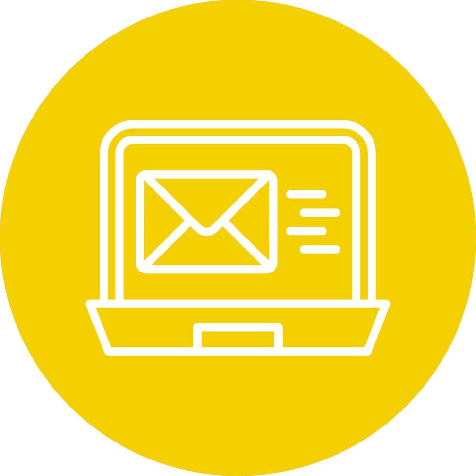 Email Marketing Line Multi Circle Icon vector
