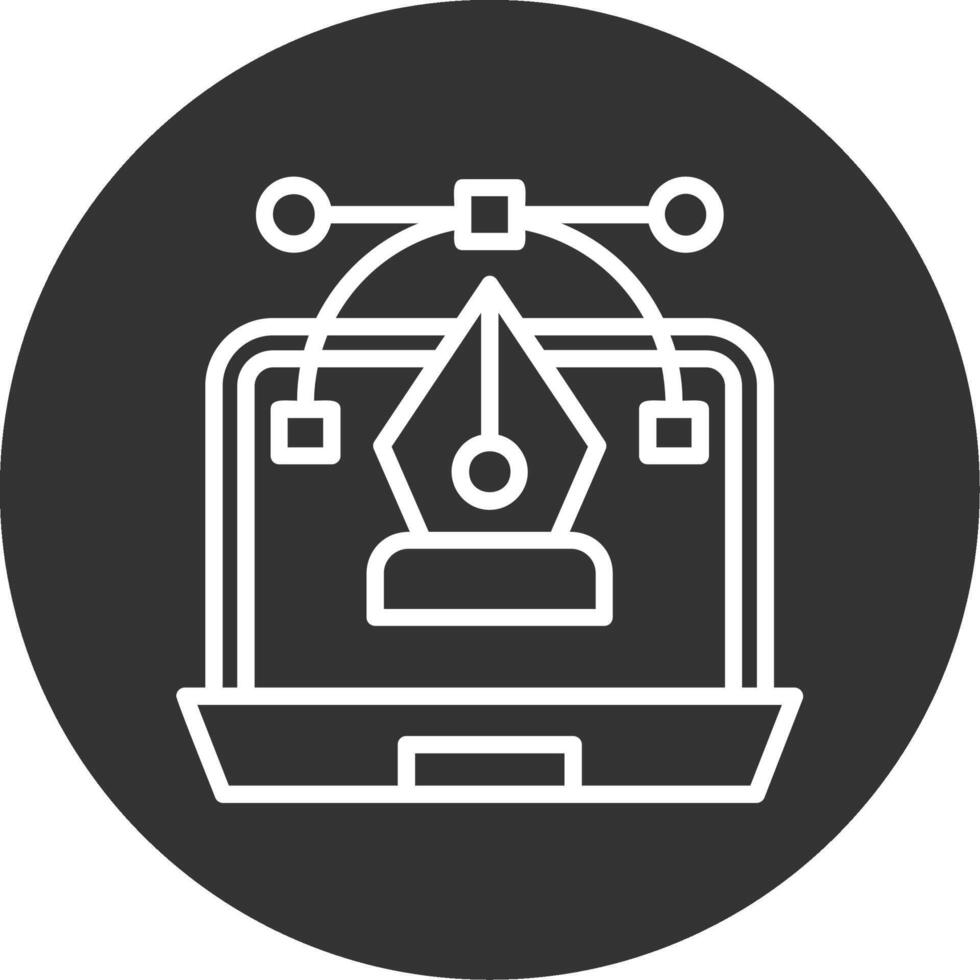 Graphic Designer Line Multi Circle Icon vector