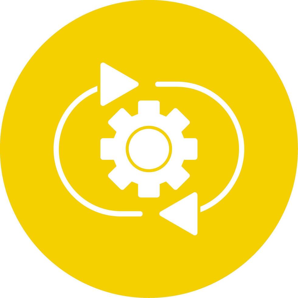 Optimization Glyph Multi Circle Icon vector