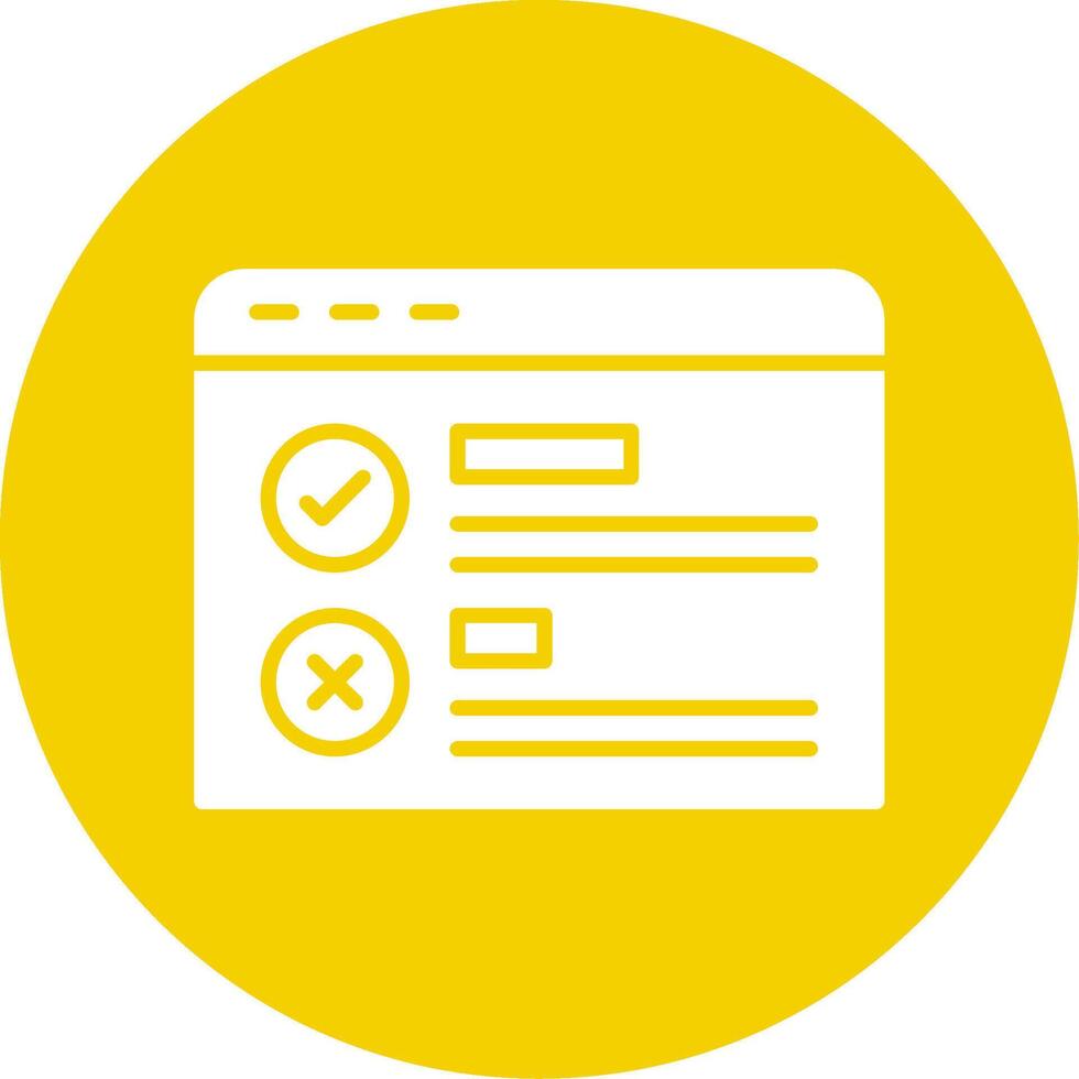 Online Survey Glyph Multi Circle Icon vector