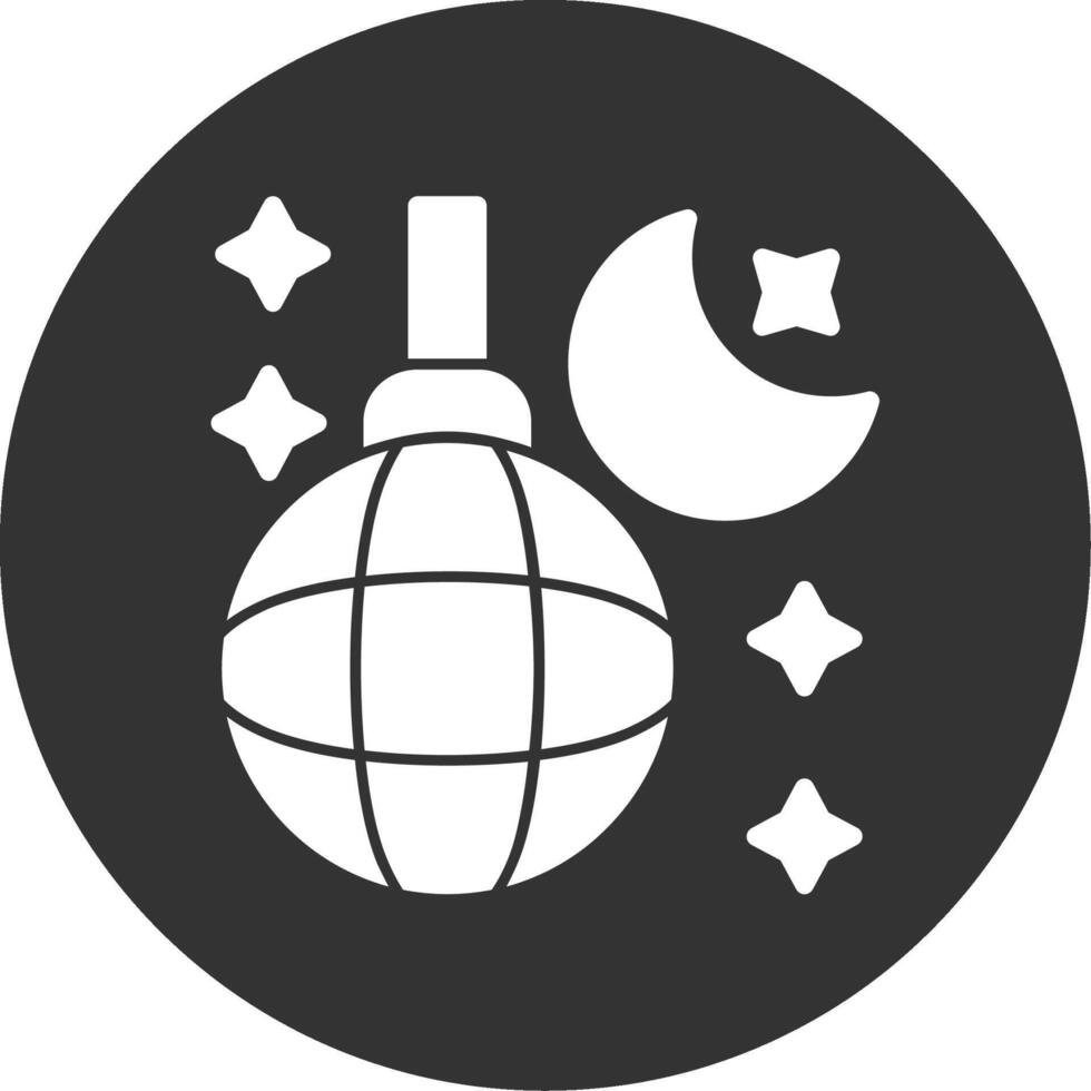 Nightlife Glyph Multi Circle Icon vector