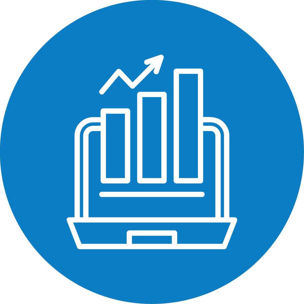 Growth Hacking Line Multi Circle Icon vector