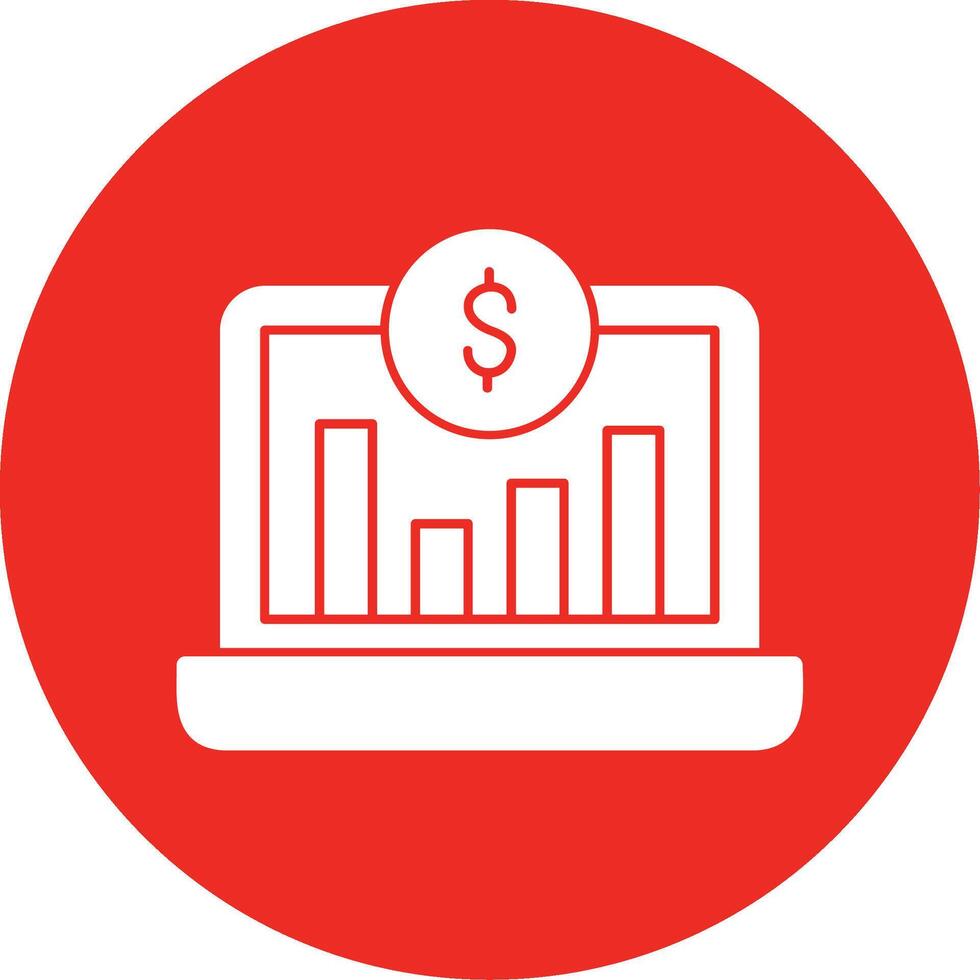 Paid Traffic Glyph Multi Circle Icon vector