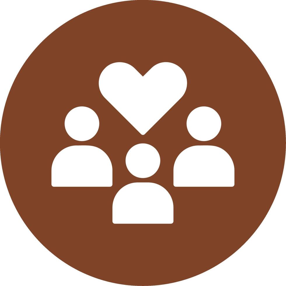 Community Glyph Multi Circle Icon vector
