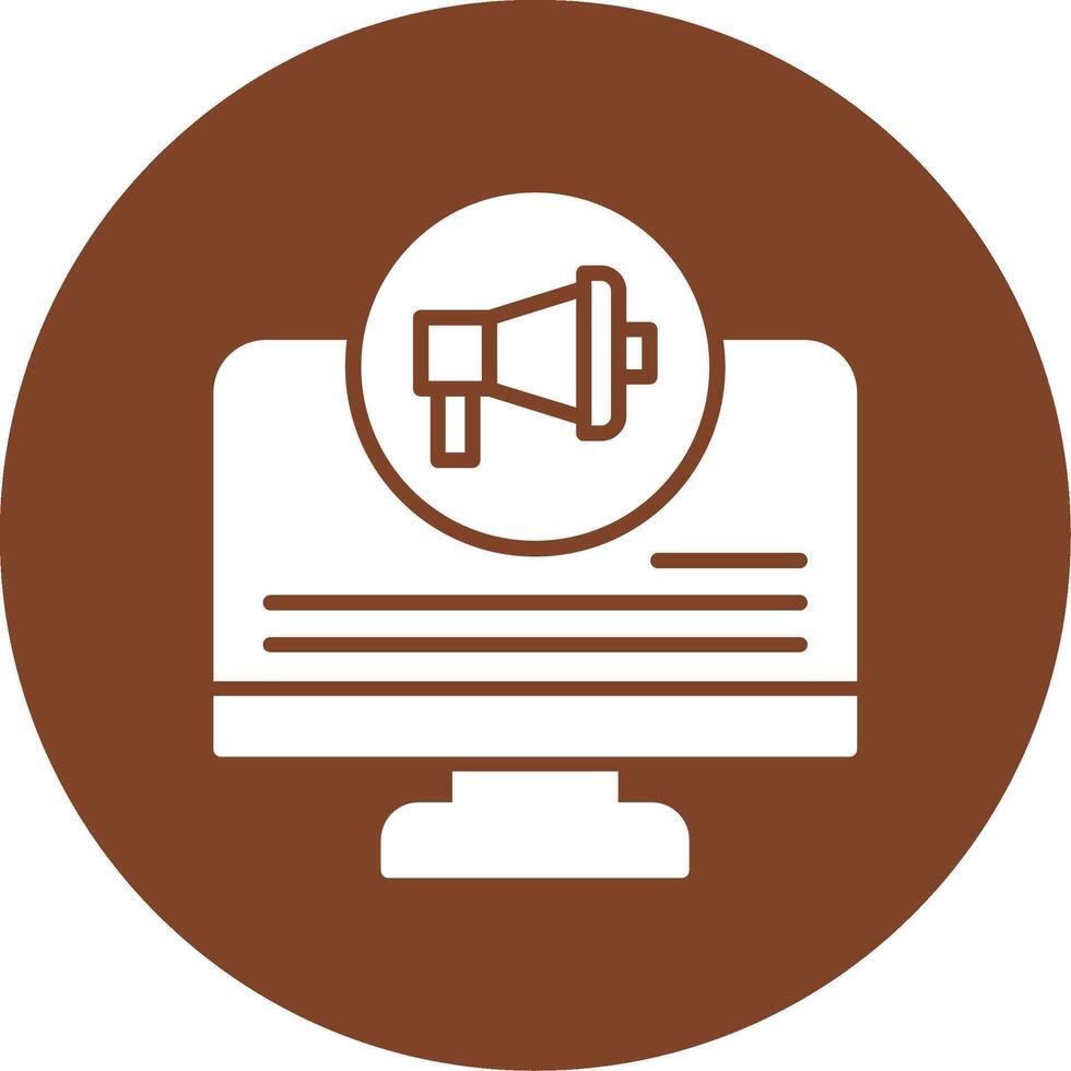 Online Pr Glyph Multi Circle Icon vector