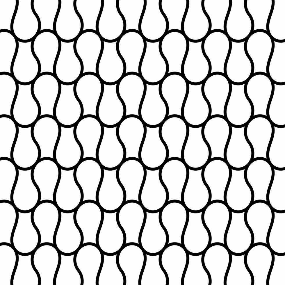 Seamless abstract pattern with interlocking organic shapes on a white background. Suitable for various design projects or decorative elements. vector