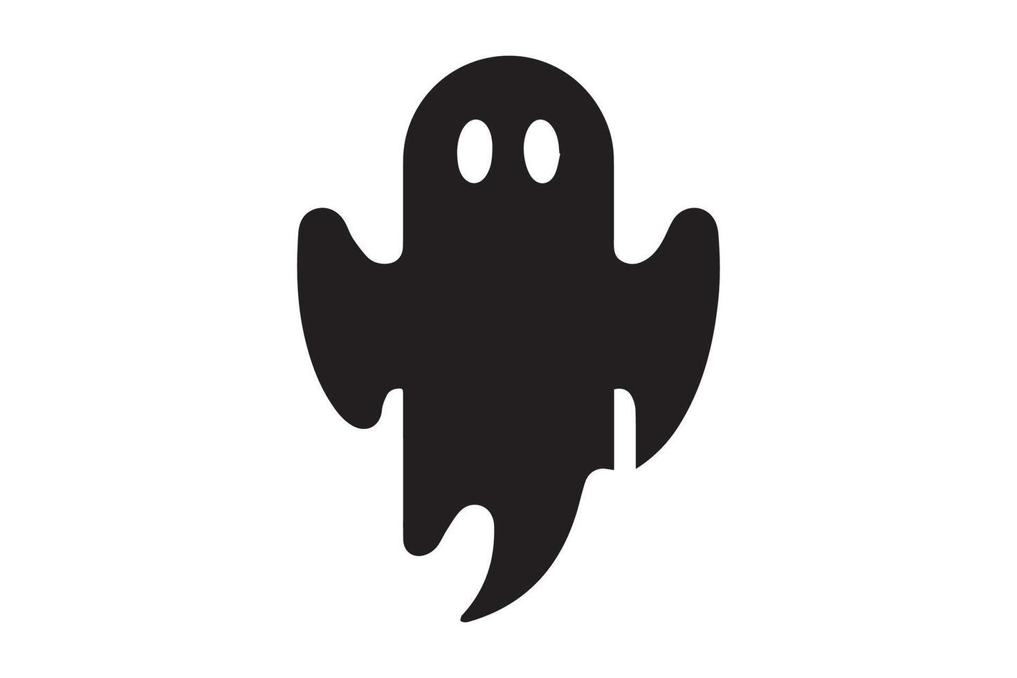 A ghost icon on a white background vector