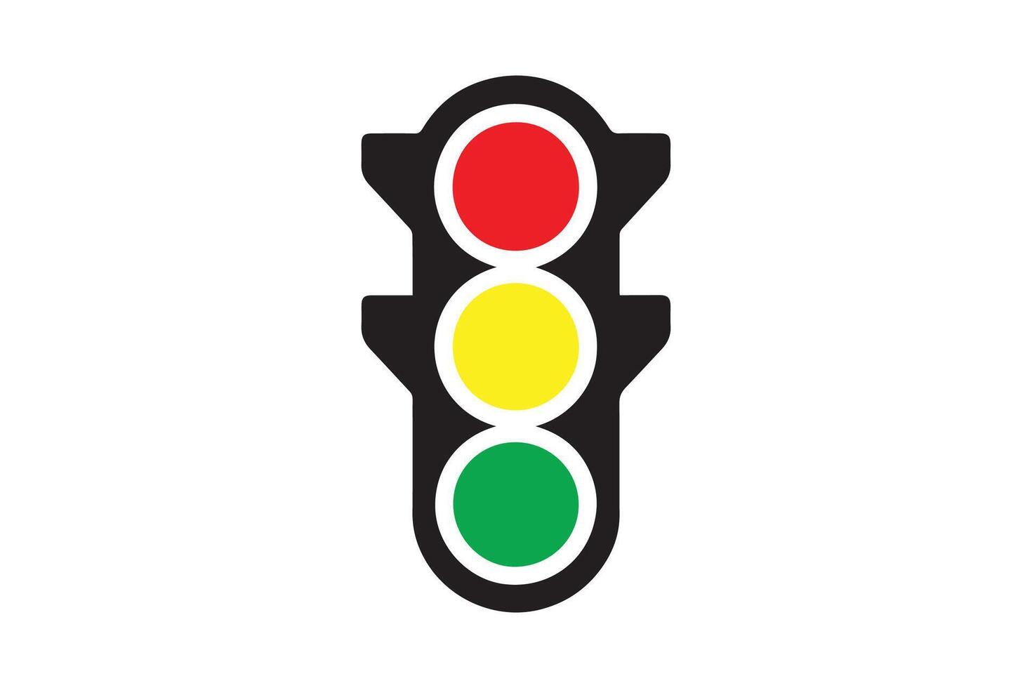Traffic light icon illustration vector