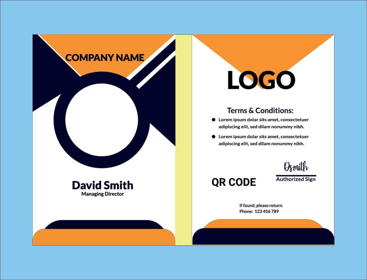 ID card design 18 vector