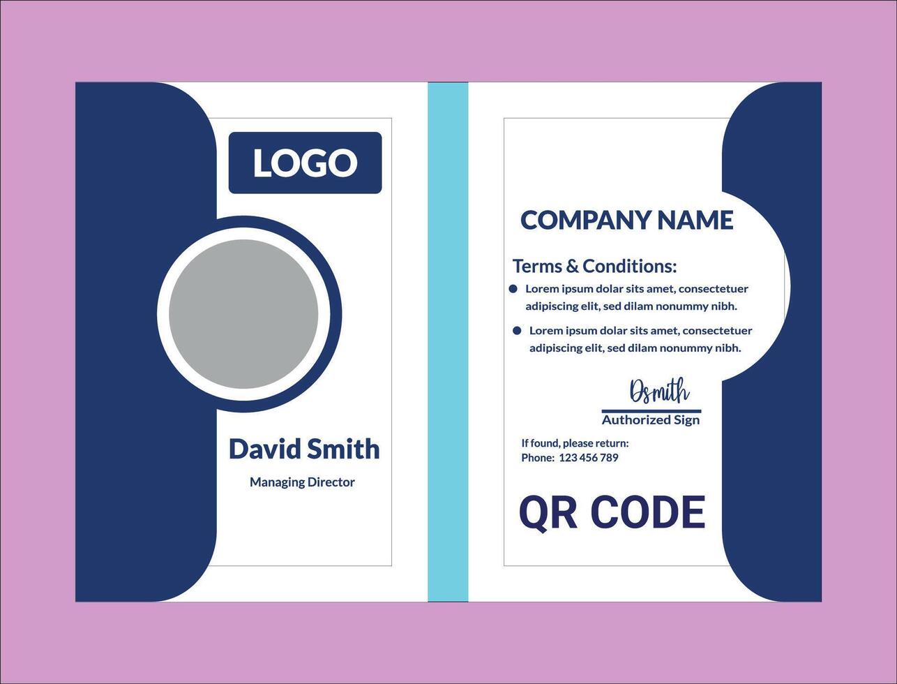Luxury Corporate identity card vector
