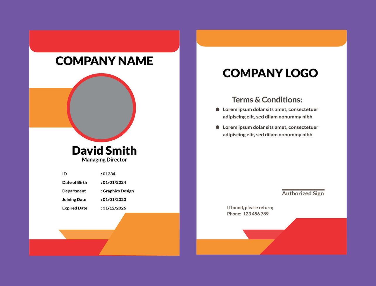 unique business id card design vector