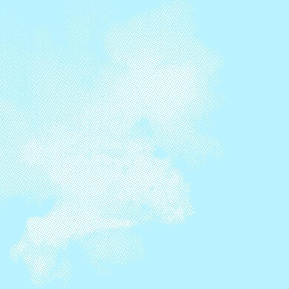 Abstract sky blue background with white cloud halftone dots. Illustration. vector