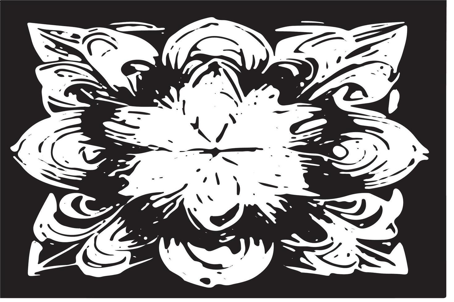 Black Abstract Monochrome Graphic Texture Overlay on White Surface for Backgrounds vector