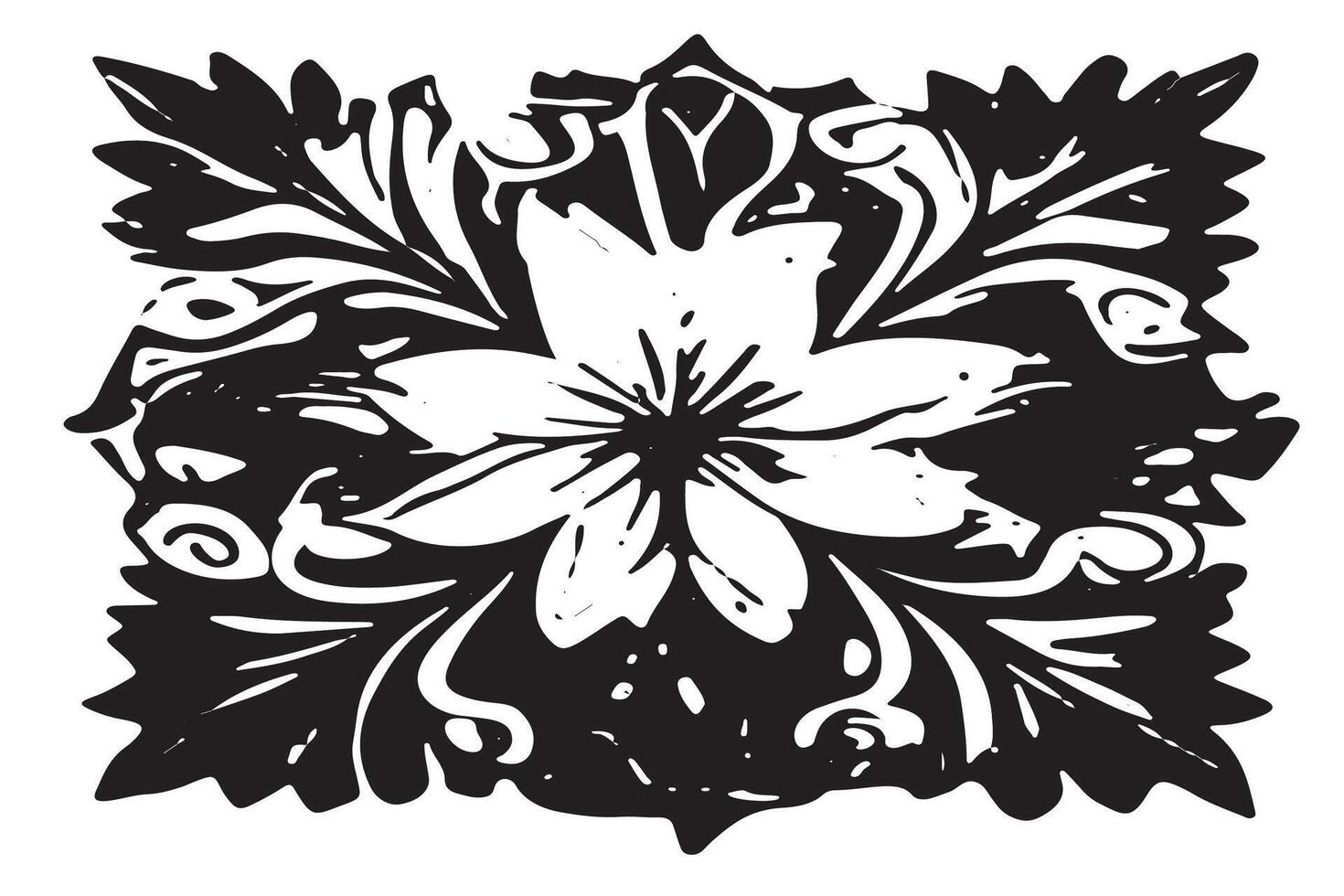 Graphical Black Abstract Texture Design Overlay Monochrome on White for Background Use vector