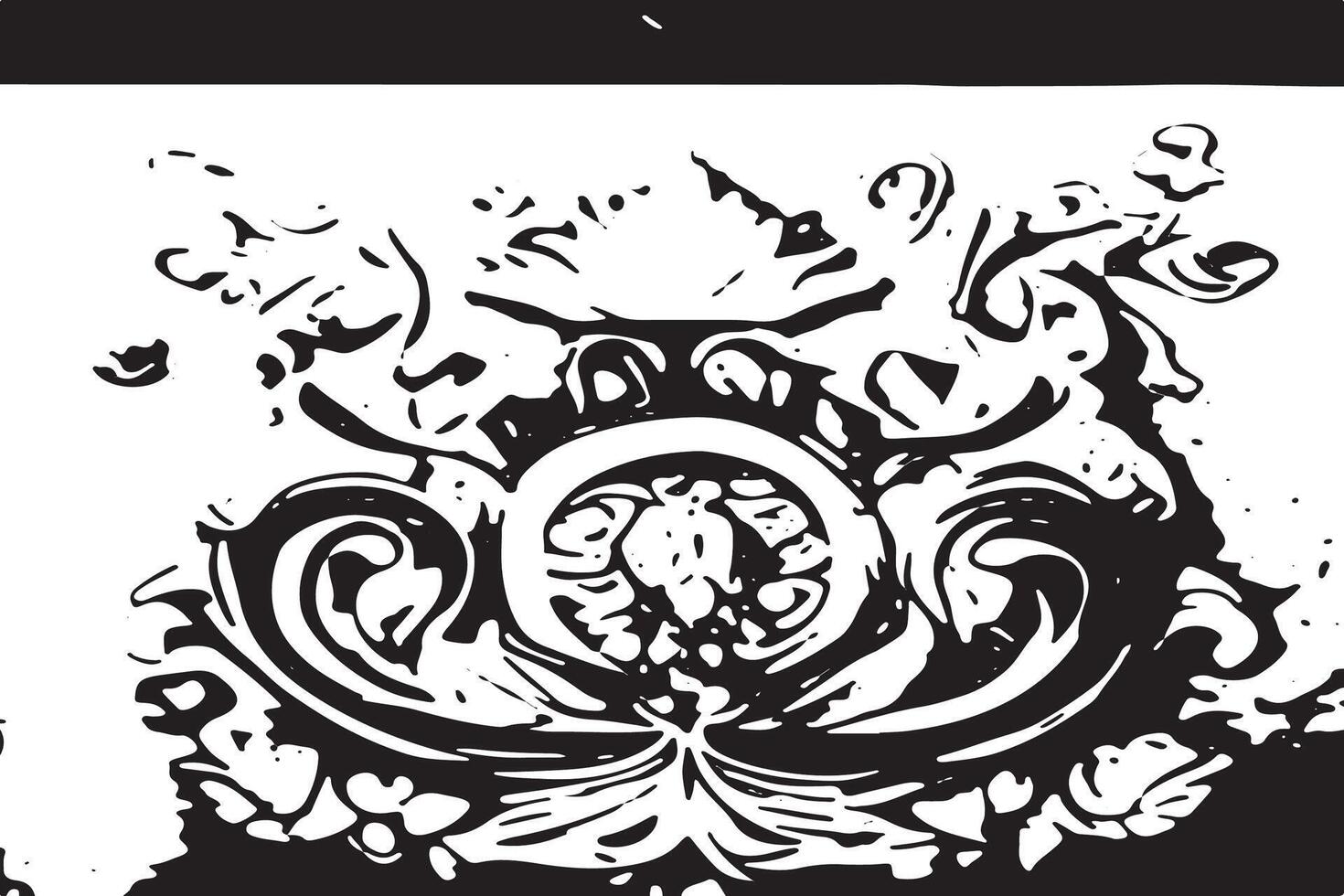 Abstract Black Monochrome Design Texture Overlay on White Background for Background Use vector