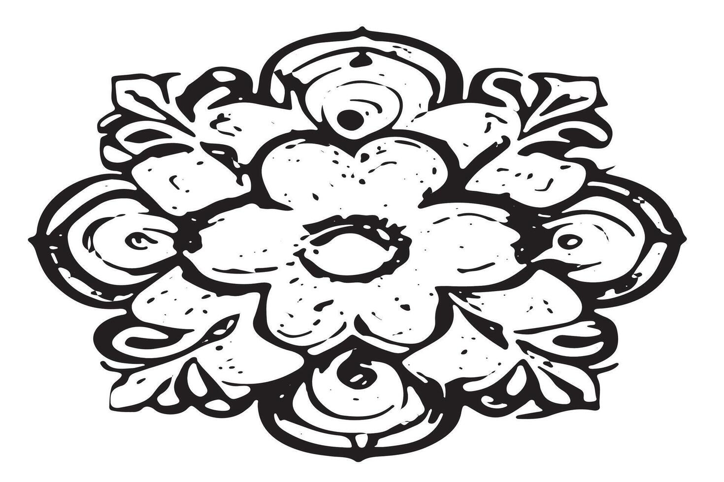 Abstract Monochrome Black Graphical Texture Overlay on White for Backgrounds vector