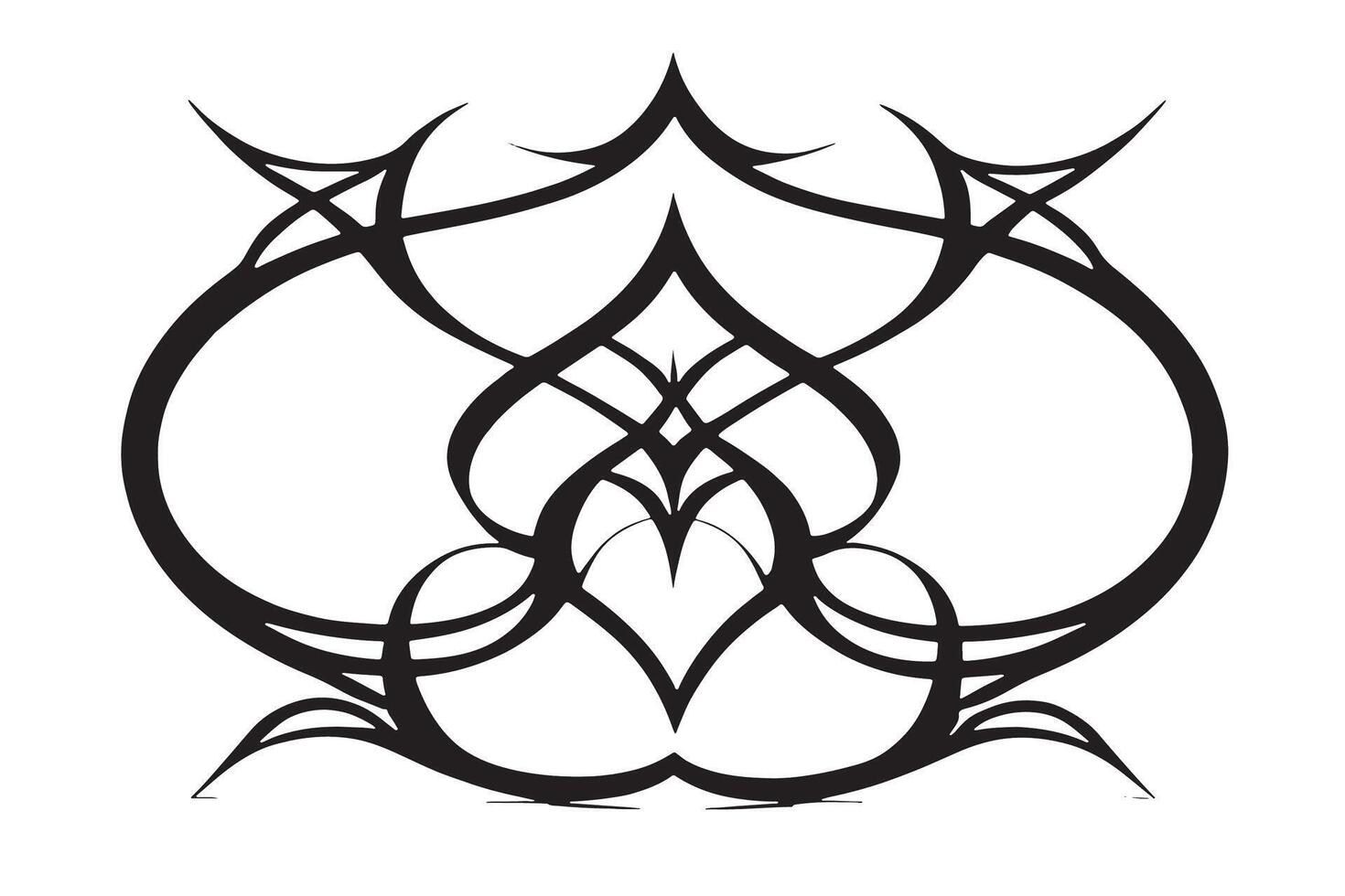 Bold Graphical Black Silhouette Design on Bright White Background for Overlay vector