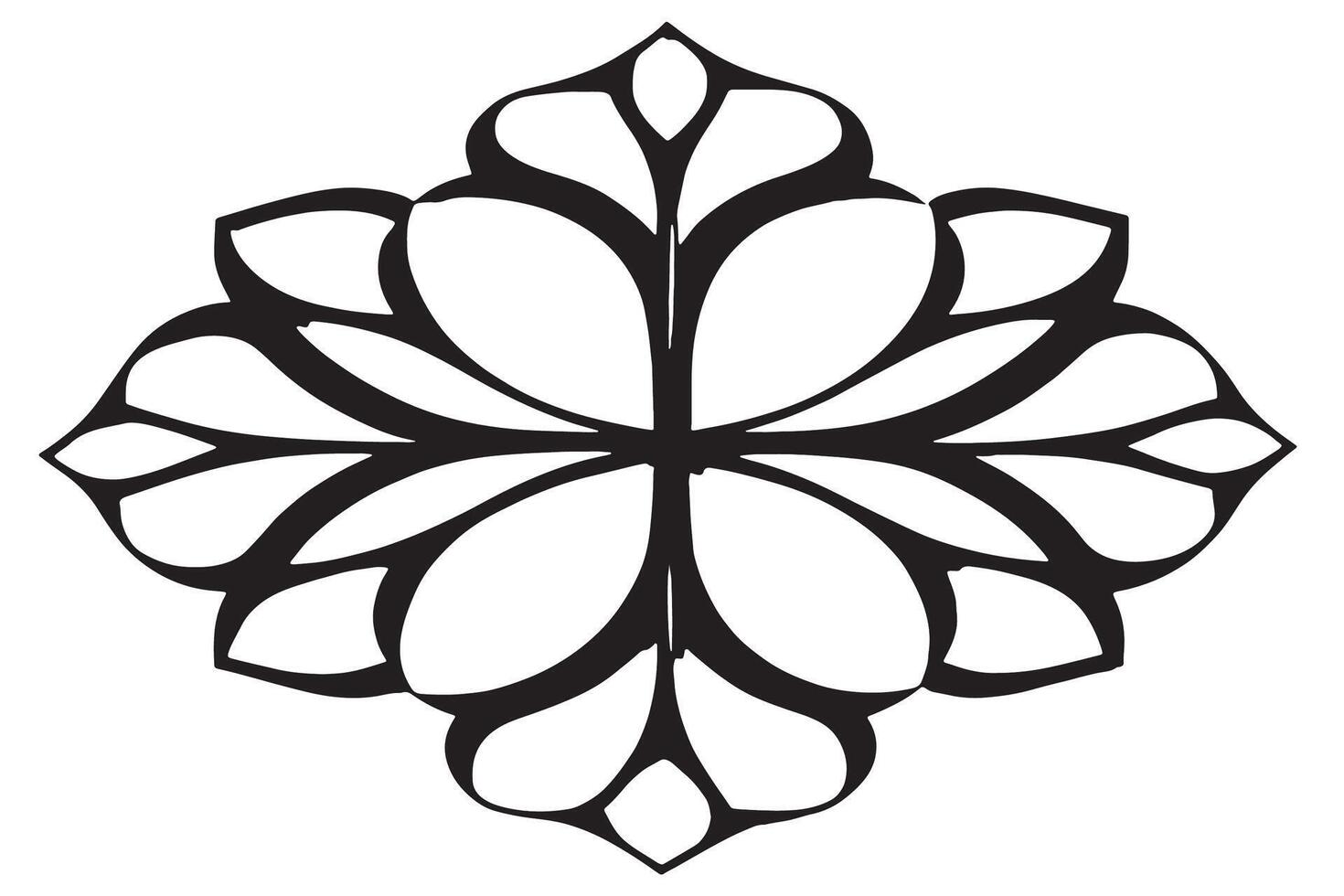 Clean Black Graphic Design Silhouette on a White Background for Texture Layering vector