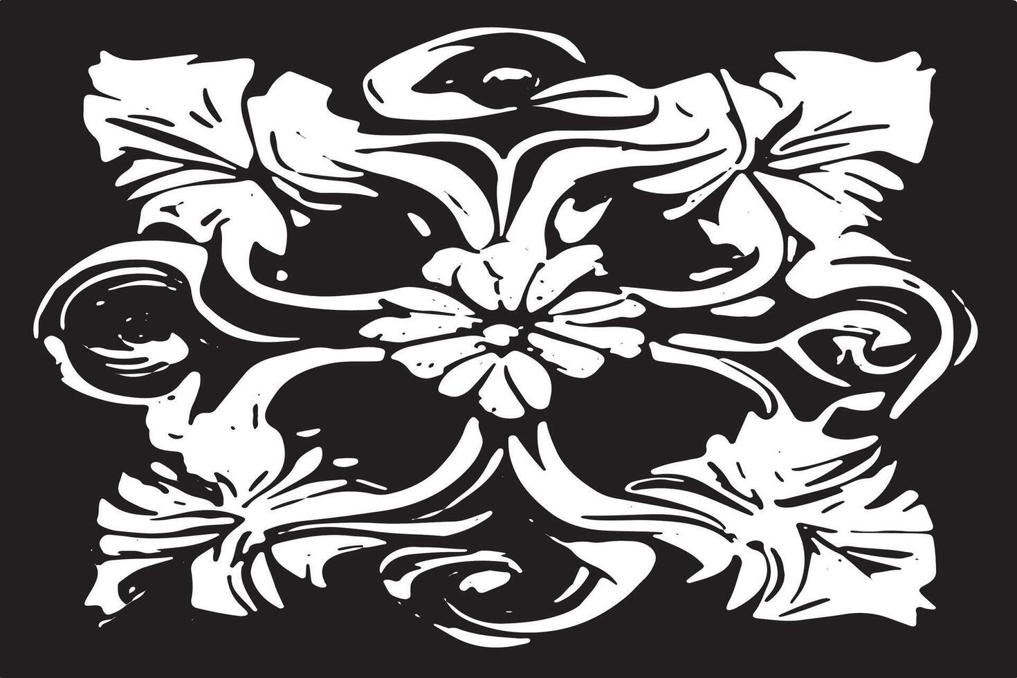 Monochrome Black Texture Overlay on White Canvas for Graphical Design and Background Use vector