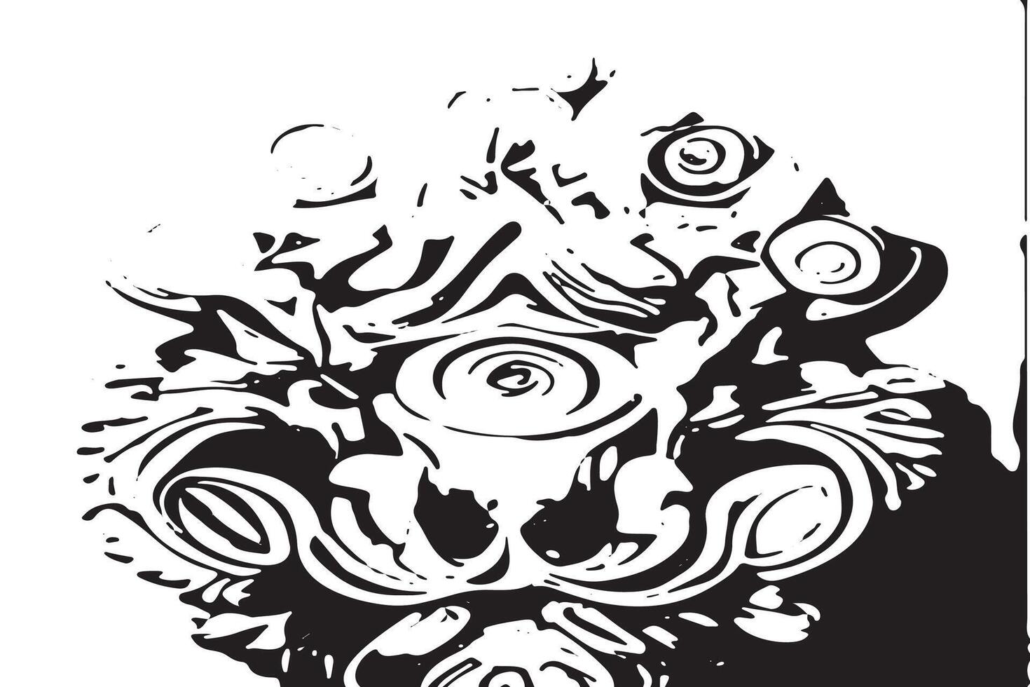 White Background with Abstract Black Monochrome Texture Overlay for Textures vector