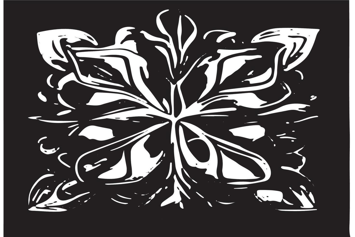 Monochrome Black Graphic Design Texture on White Background for Textures and Overlays vector