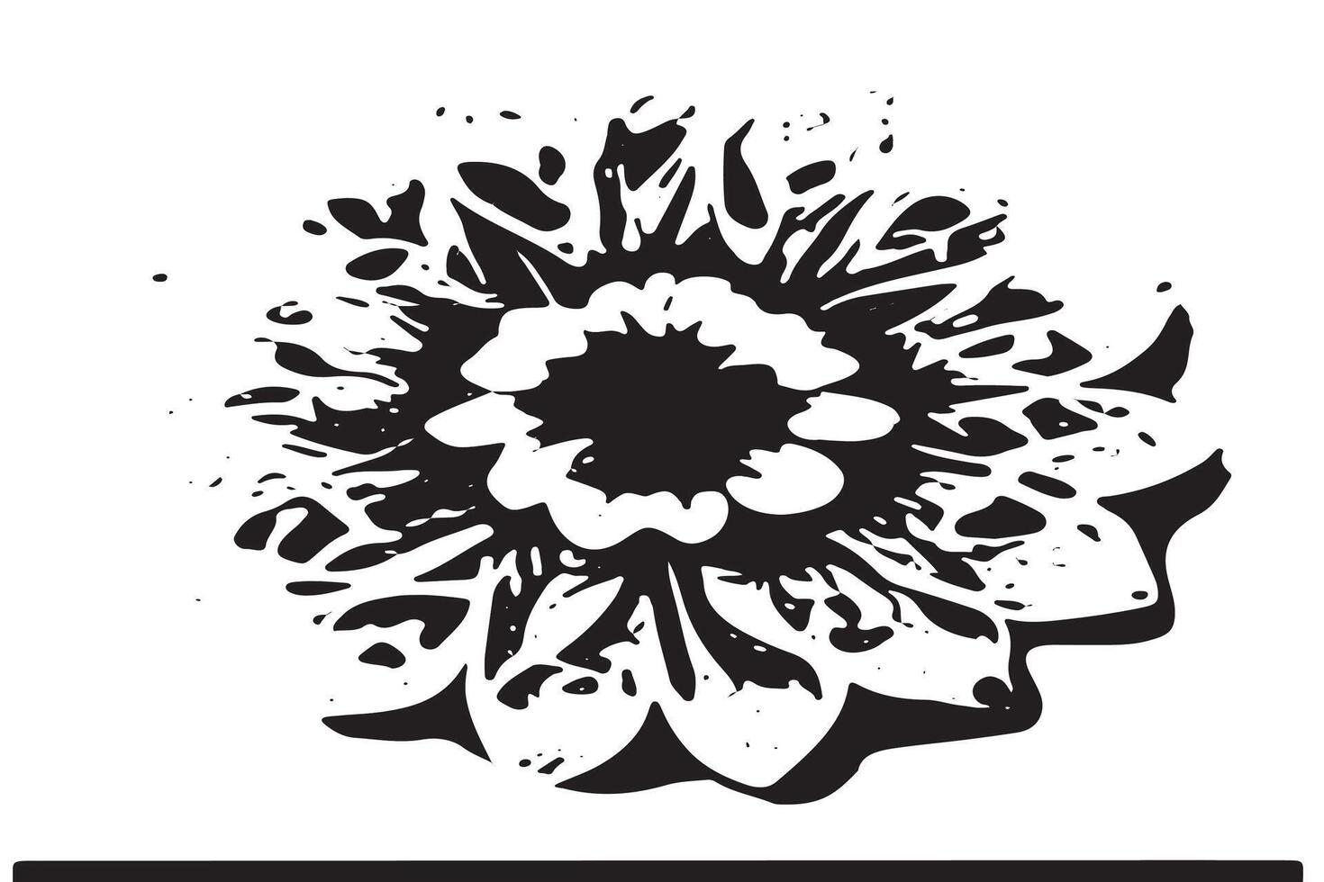 Monochrome Black Texture Overlay on White Canvas for Abstract Graphical Design vector