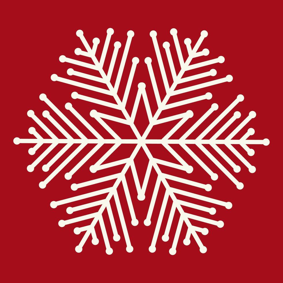 snowflake simple winter icon vector