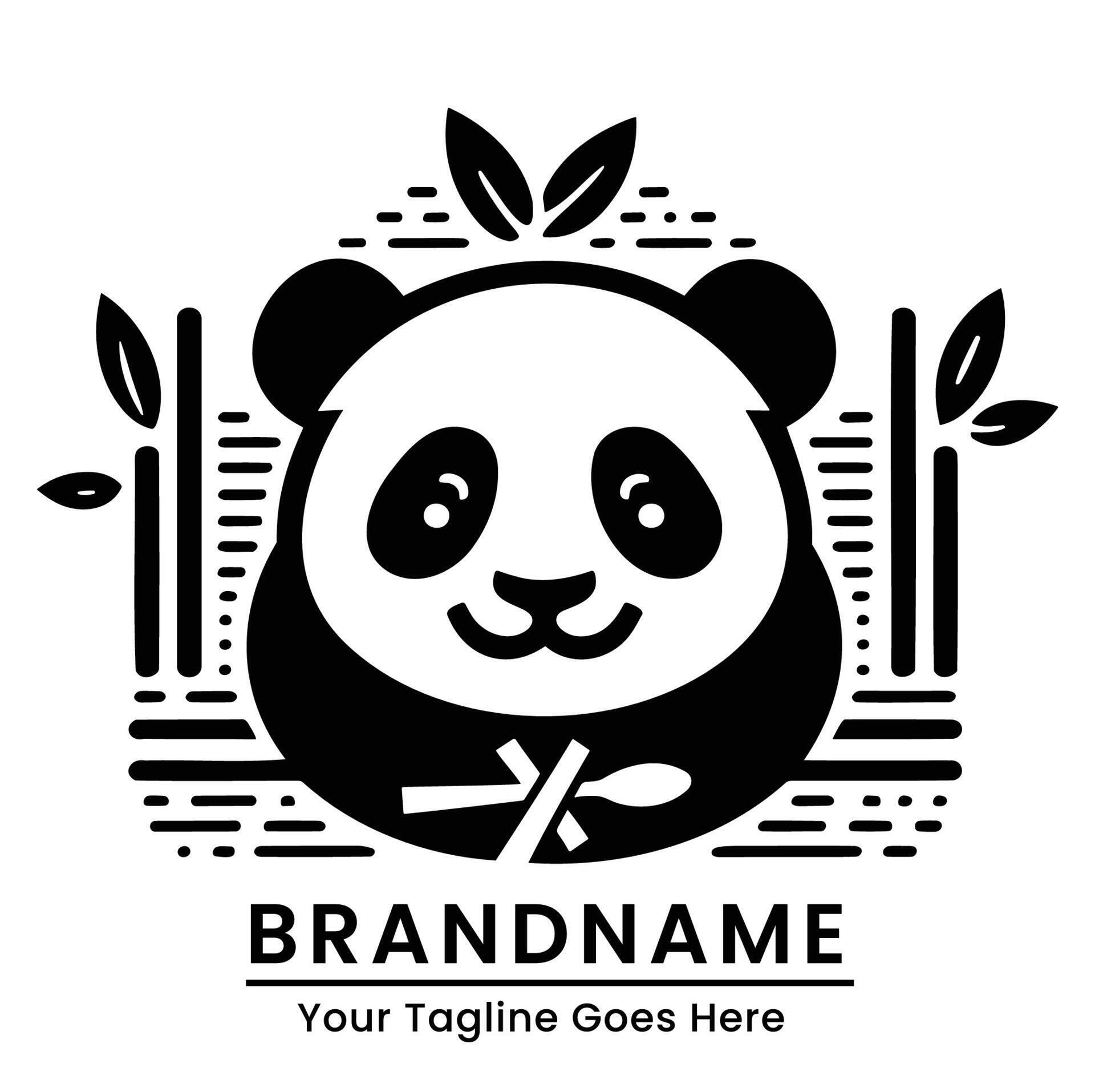 Panda bear logo design 50418643 Vector Art at Vecteezy
