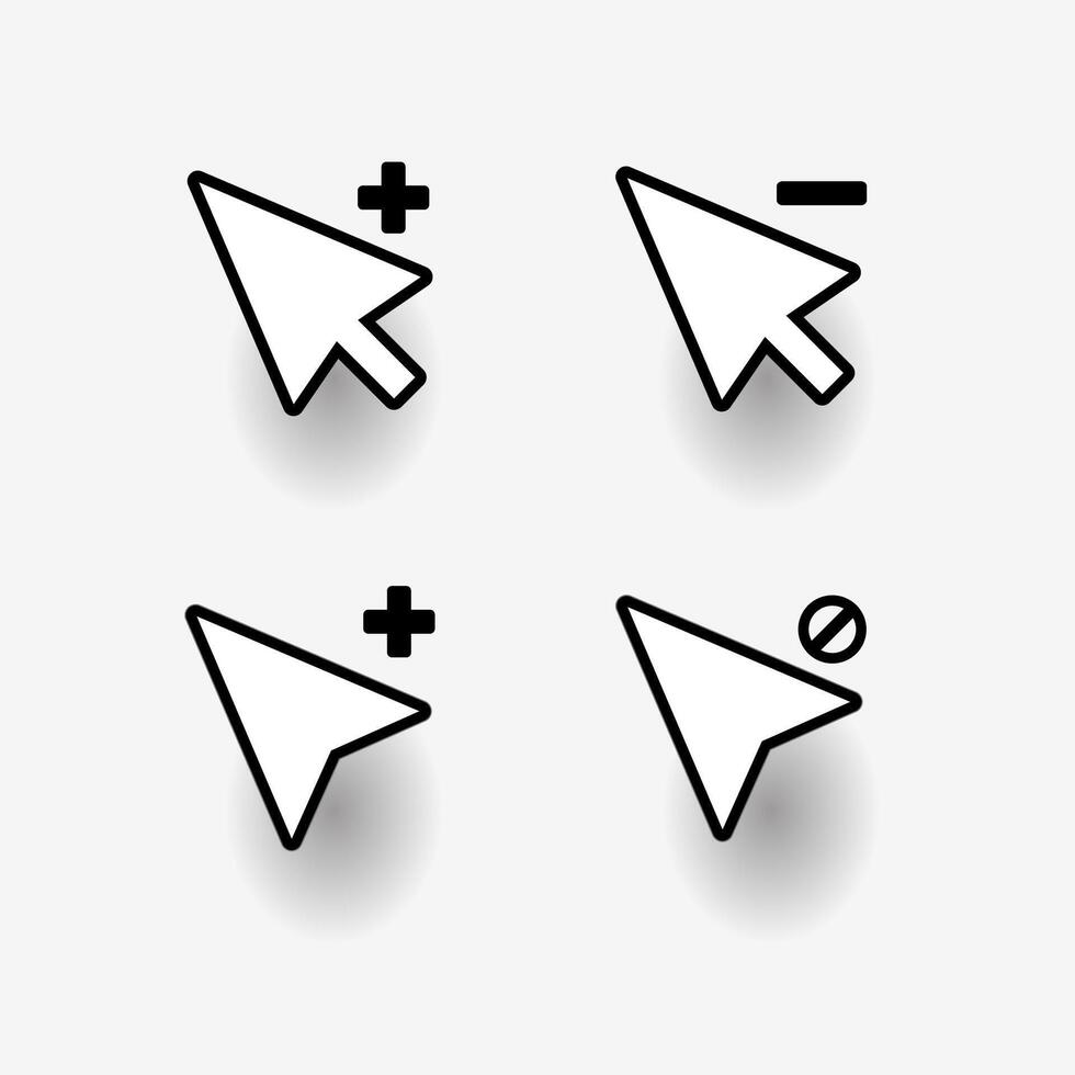 Mouse Cursor Collection, Line Cursor for your website and application vector