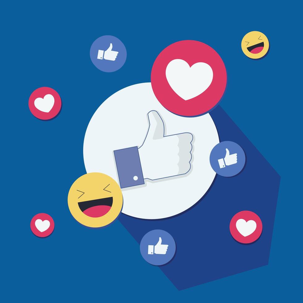 social media chat comment reactions, icon template face tear, smile sad, hug, love, like, Lol, laughter emoji character message vector