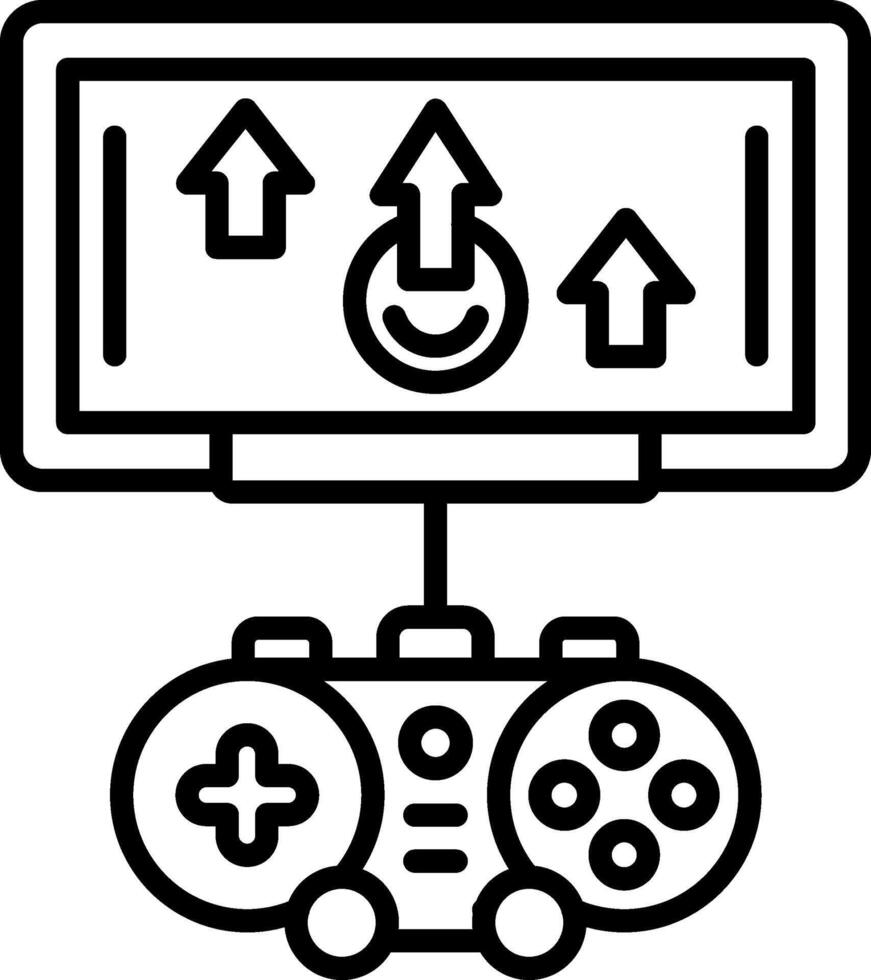 A black and white image of a game controller vector