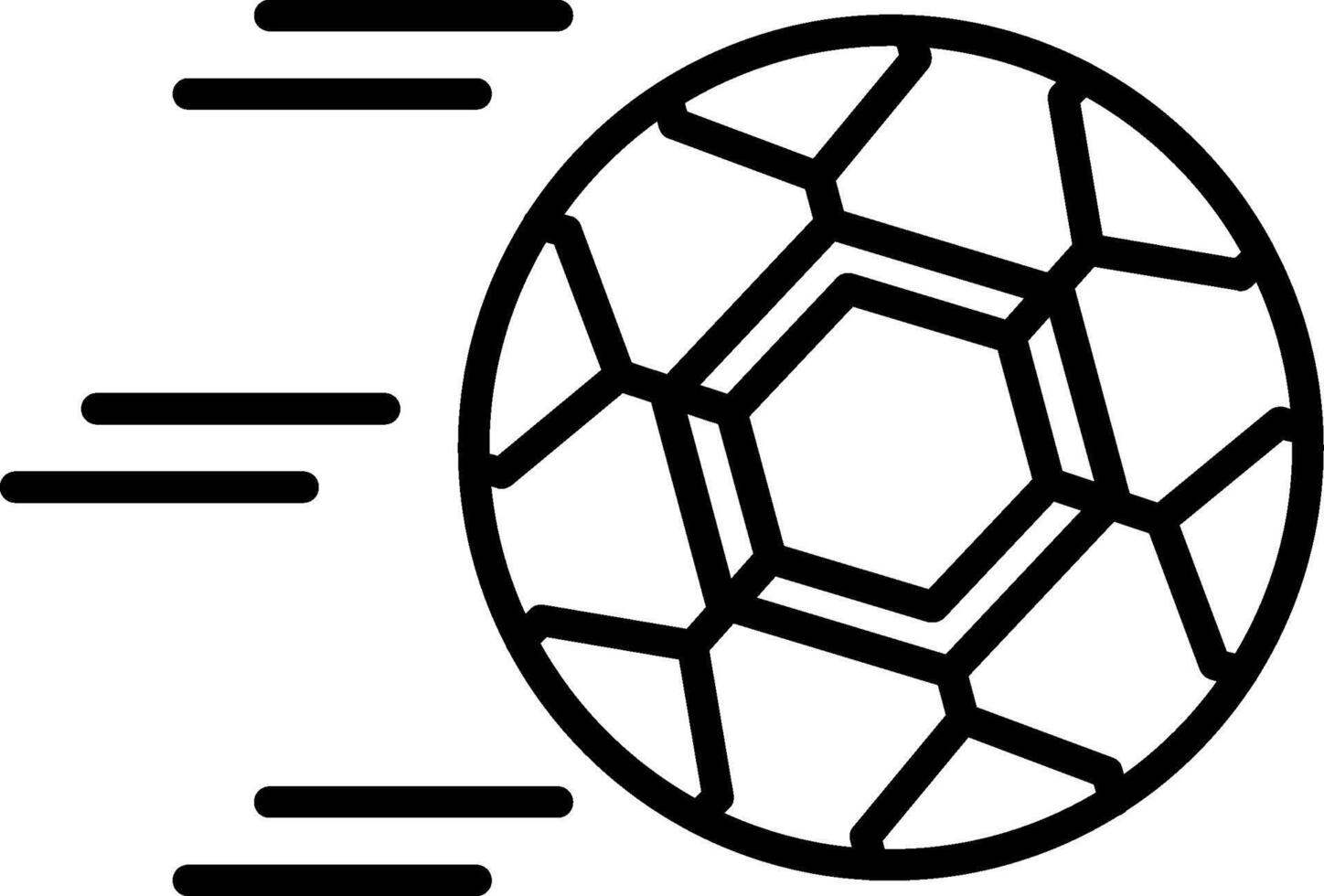 A soccer ball flying through the air vector