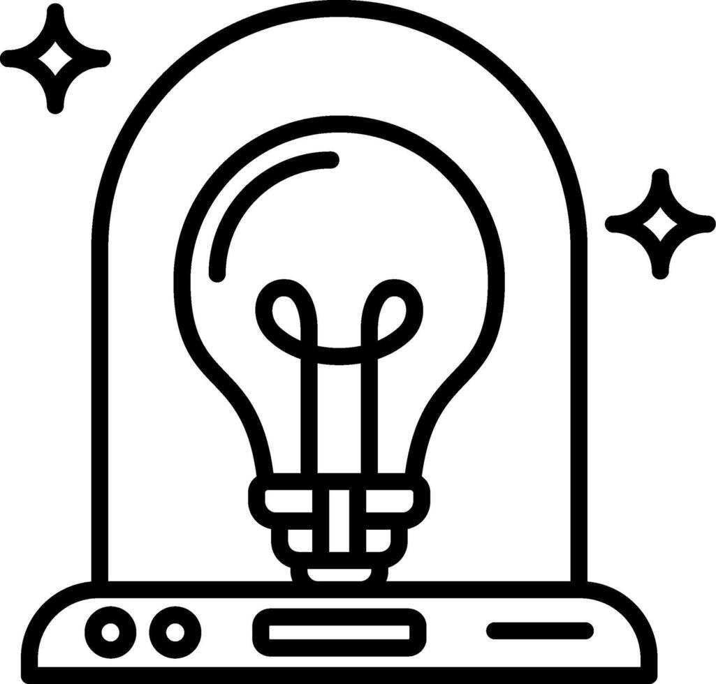 Light bulb icon vector