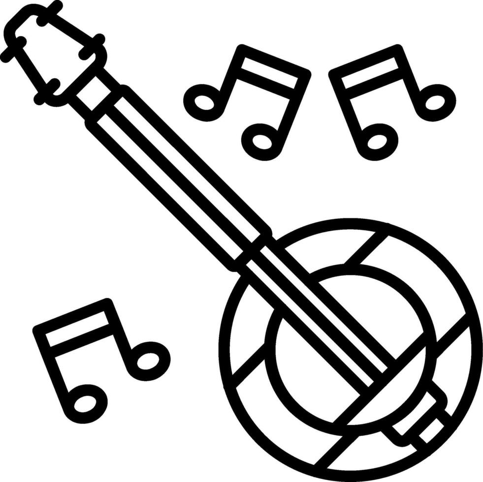 Banjo music clipart free download vector