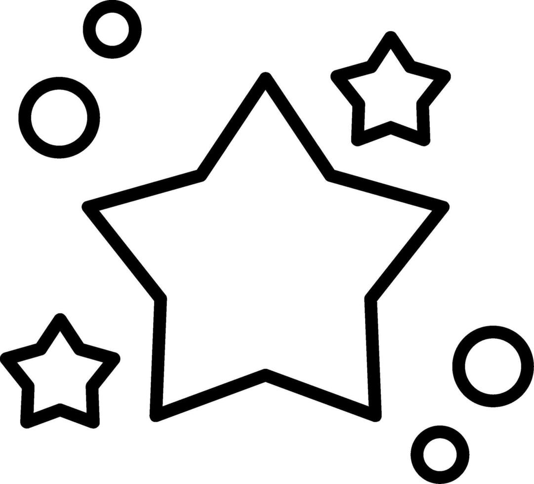 Star coloring pages free printable vector