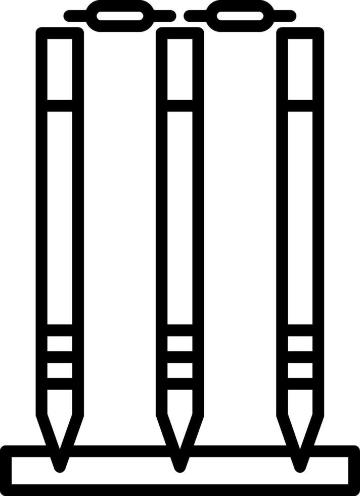 Pencils icon on white background vector