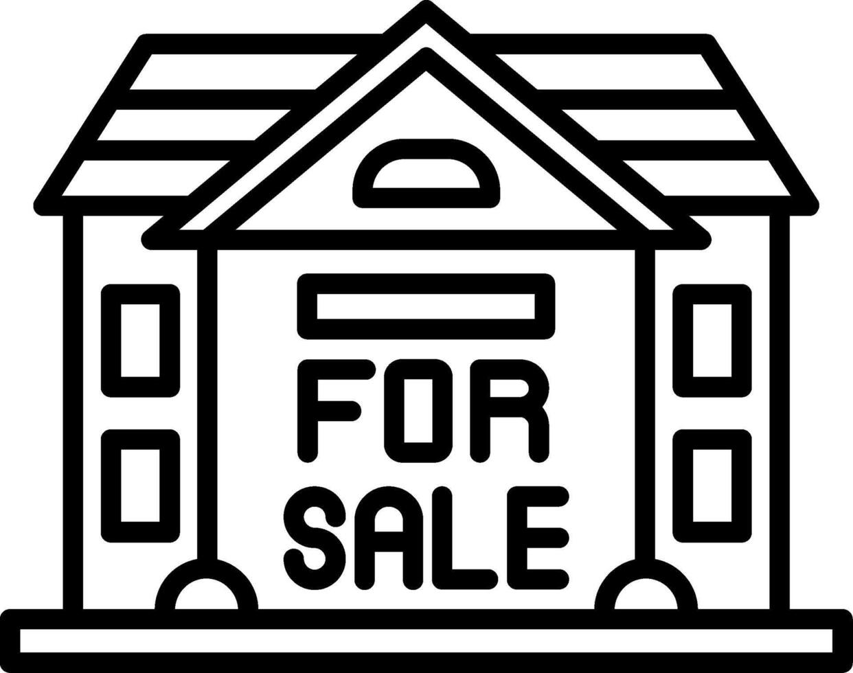 A house for sale icon vector