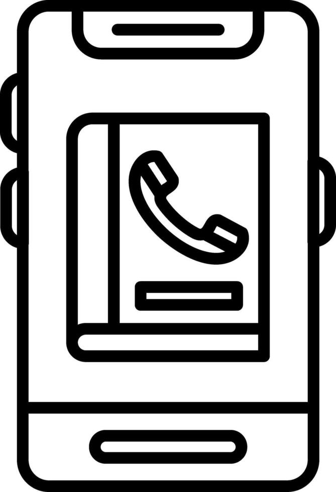 A phone with a phone call icon on it vector