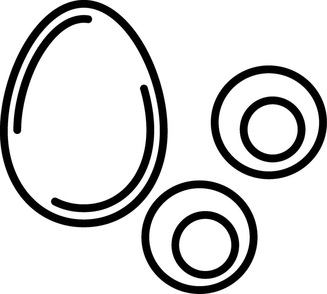 Eggs and eggs coloring pages vector