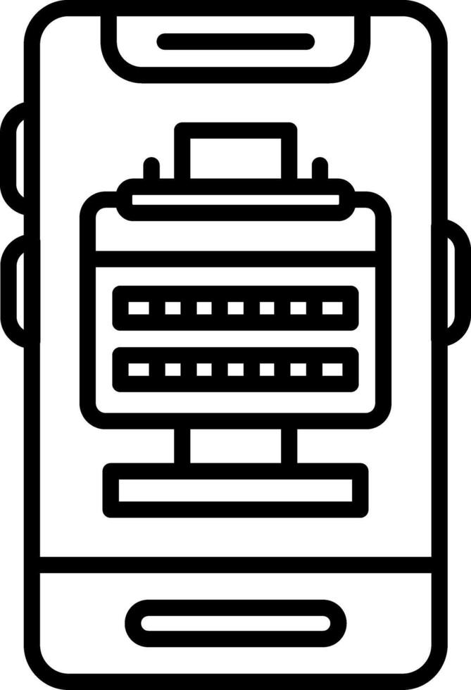 A black and white image of a computer with a keyboard vector