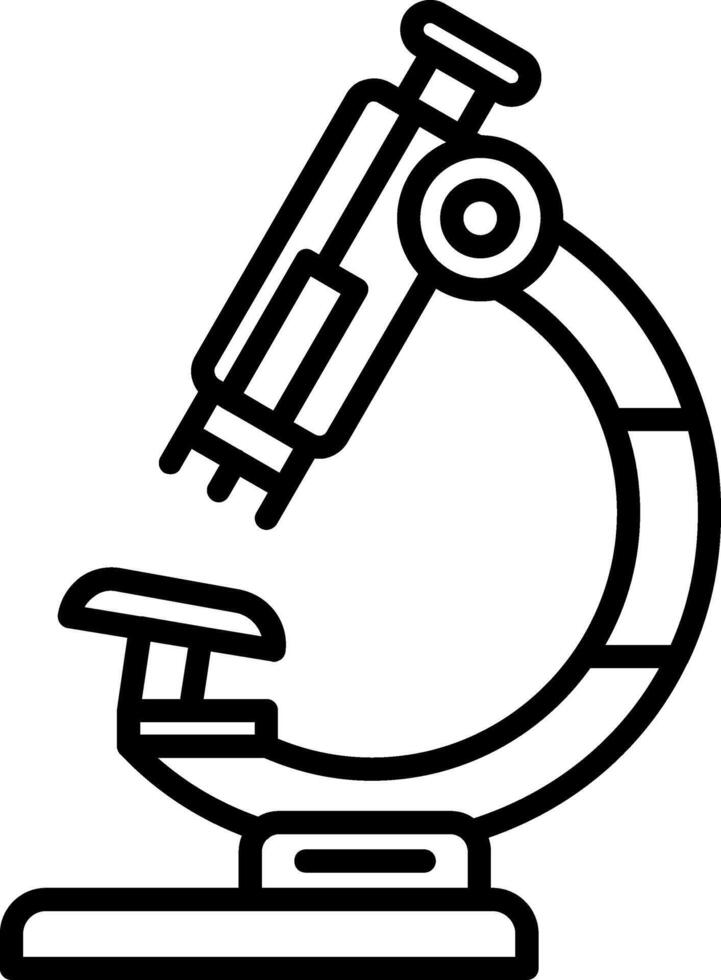 Laboratory Microscope Icon vector