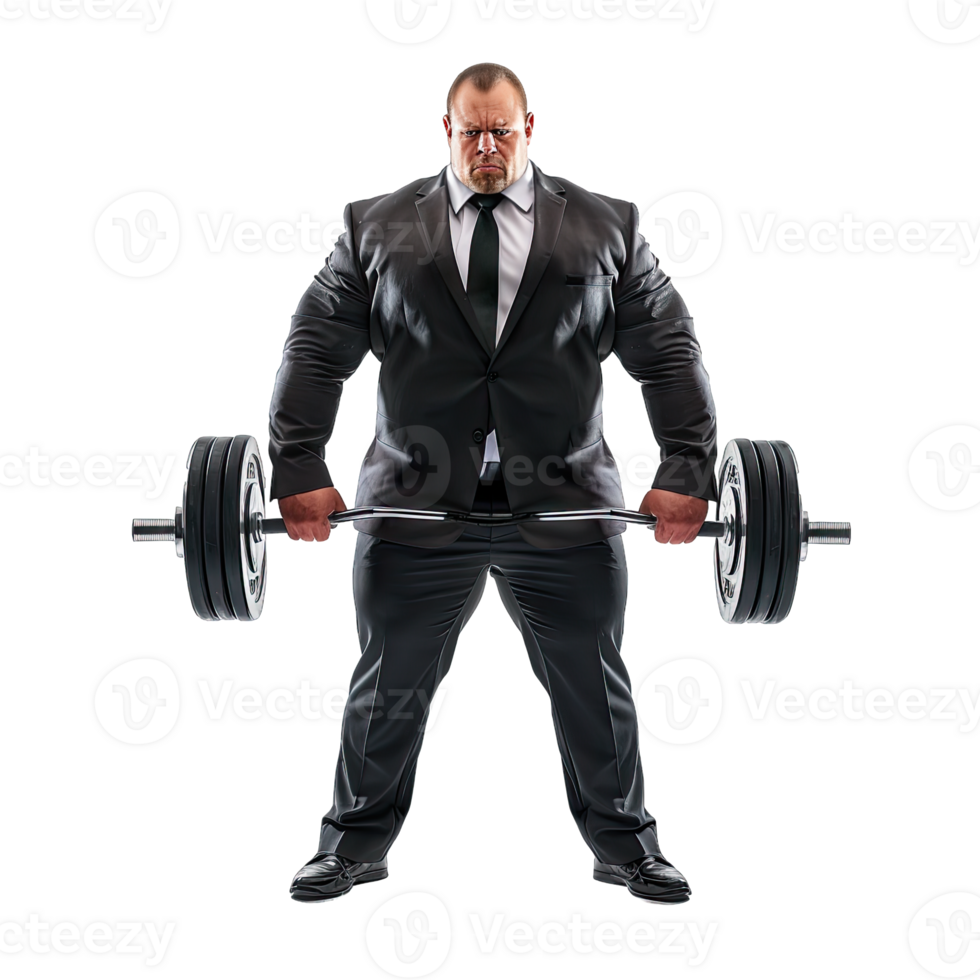 uma homem dentro uma terno é segurando uma barra png