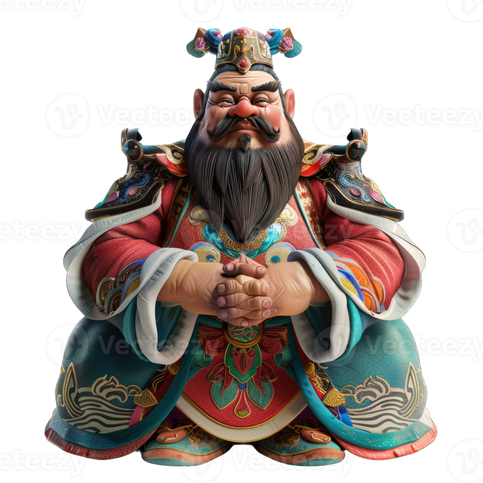 A chinese man with a beard and a long beard png