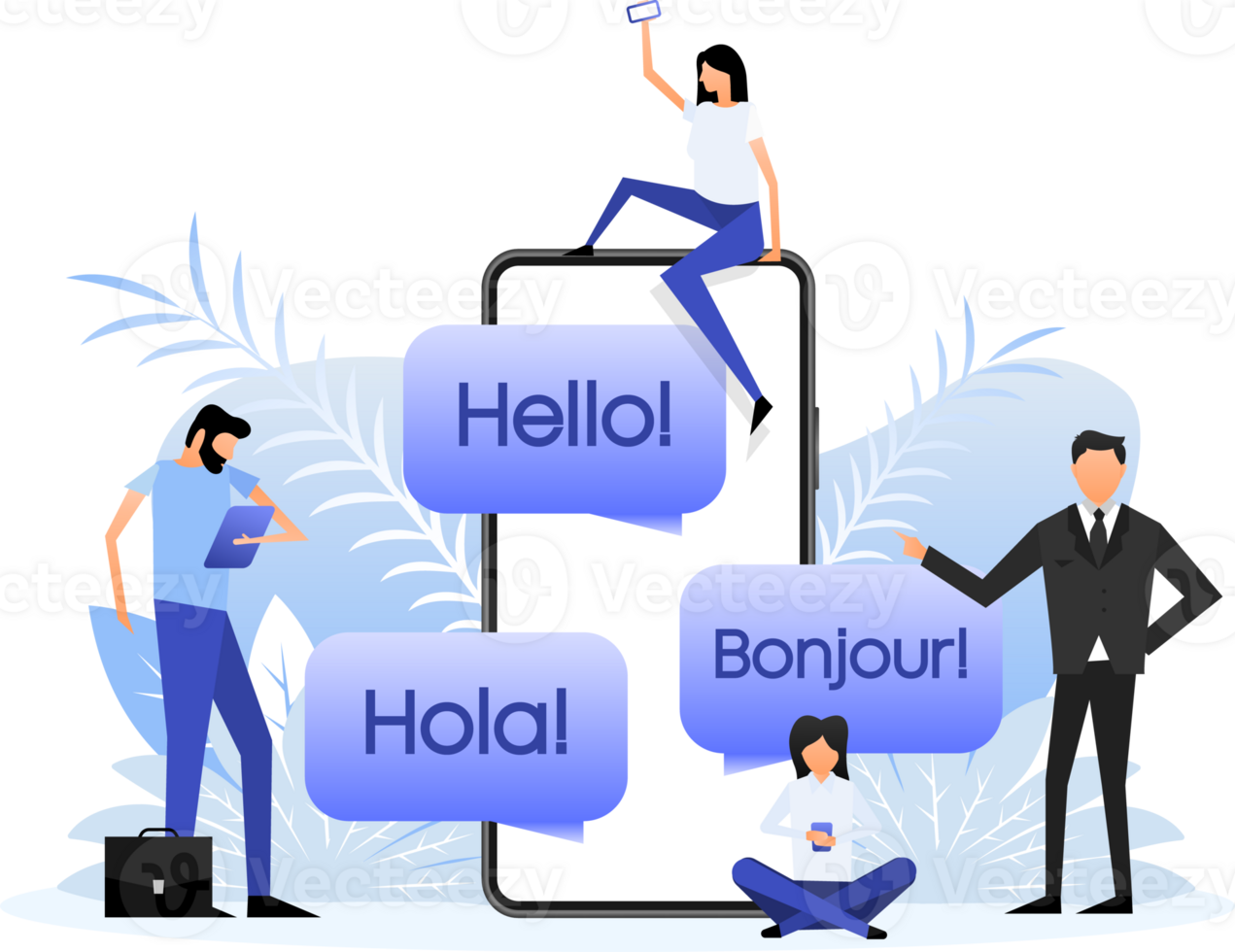 Chat and people hello png