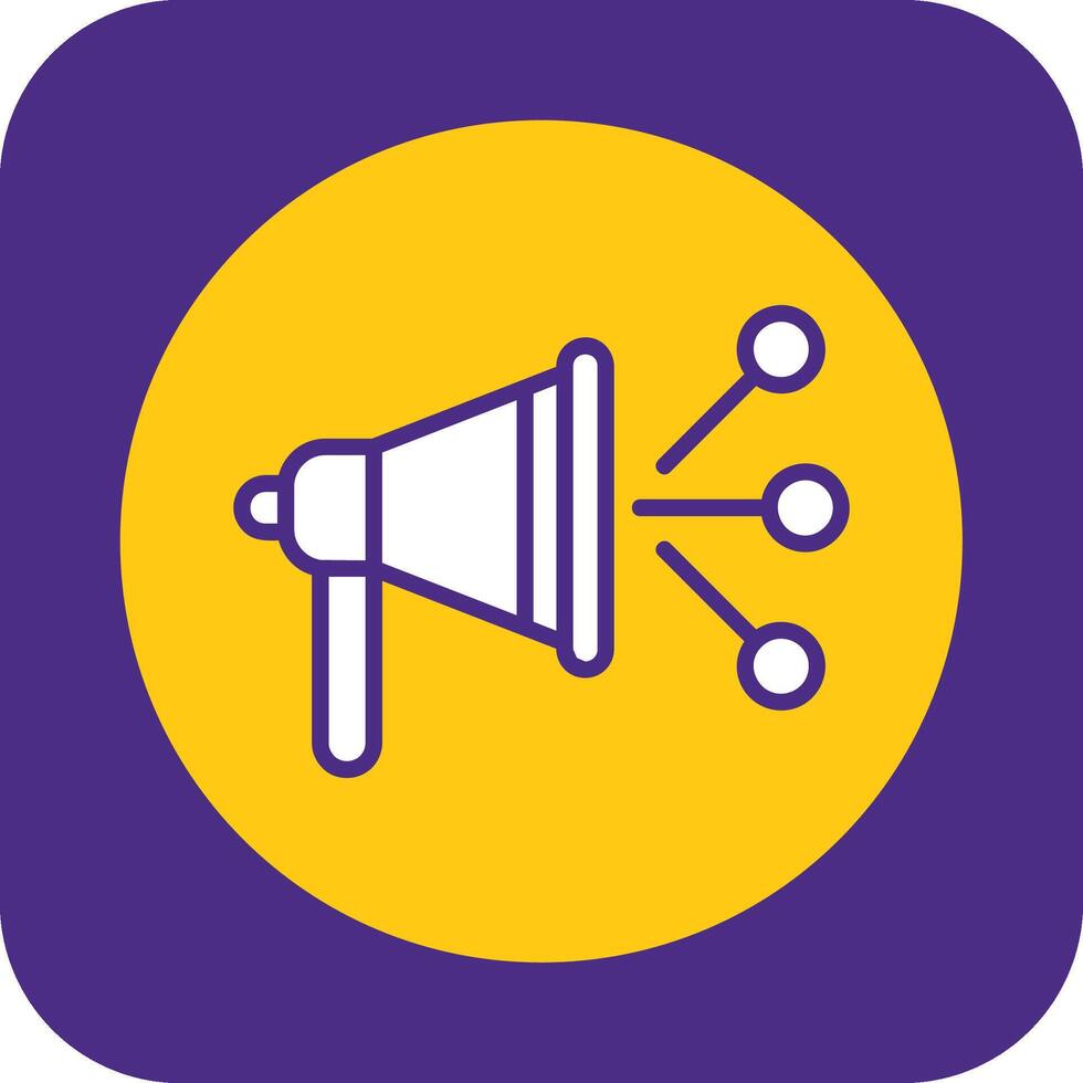 Content Marketer Filled Curve Icon vector