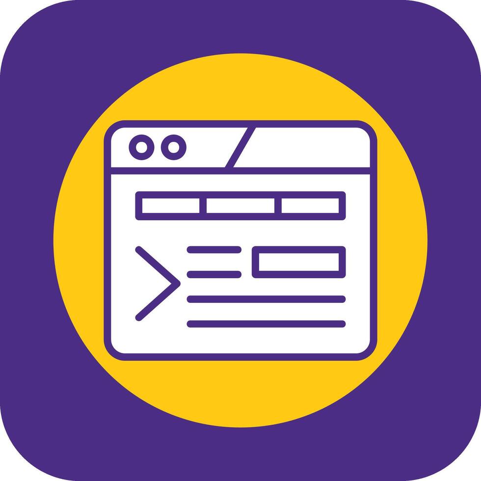 Meta Description Filled Curve Icon vector