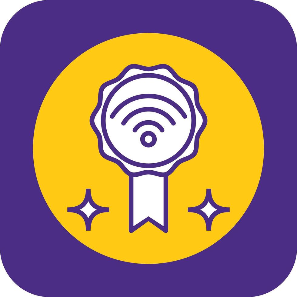 Good Internet Filled Curve Icon vector