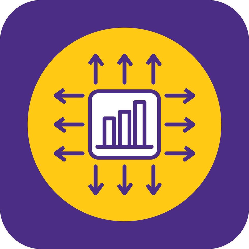 Performance Marketer Filled Curve Icon vector