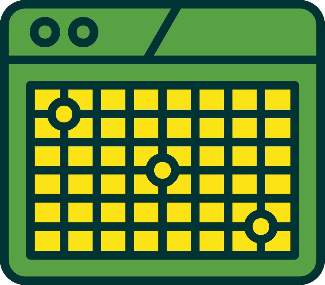 Heatmap Filled Two Color Icon vector